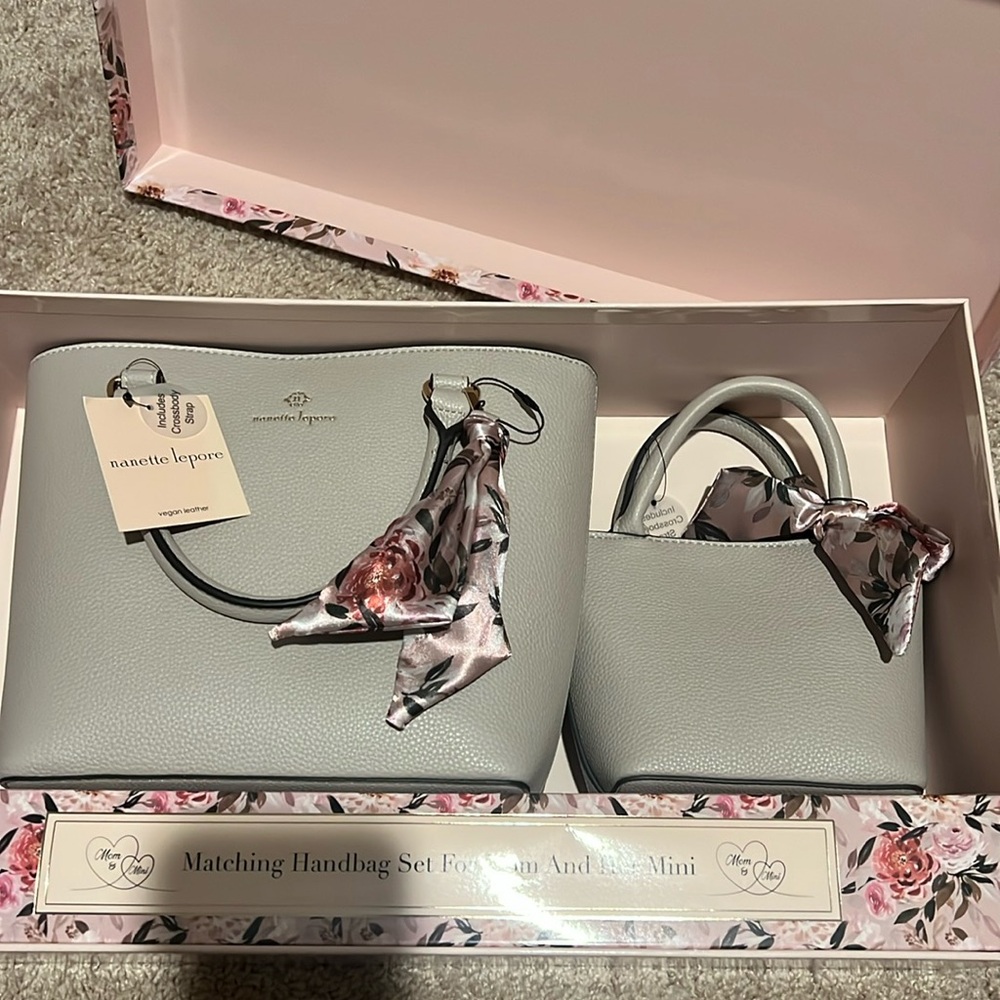 Nanette Lepore mom and mini purse set